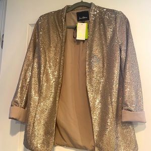 NWT Gold Sequin Blazer